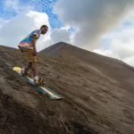 volcano surfing